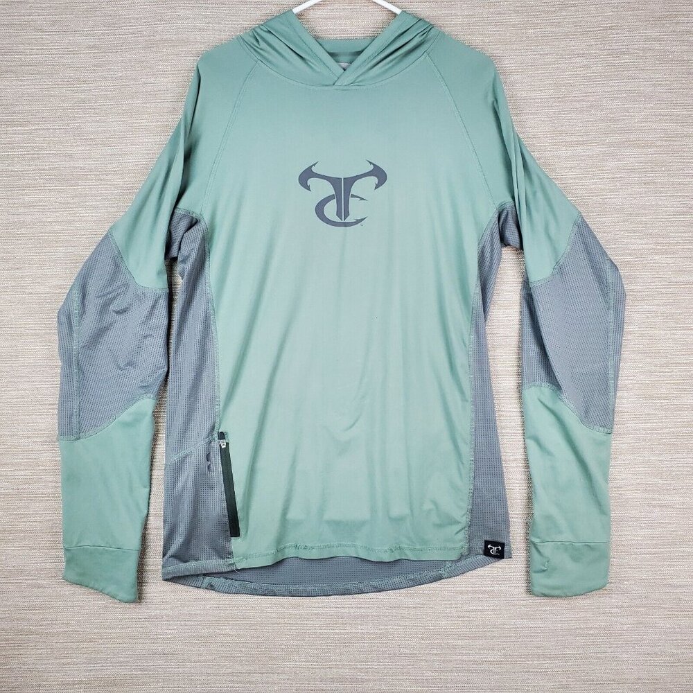 True Timber Hooded Shirt Mens M Lightweight Breathable UV Block Fishing Gorpcore